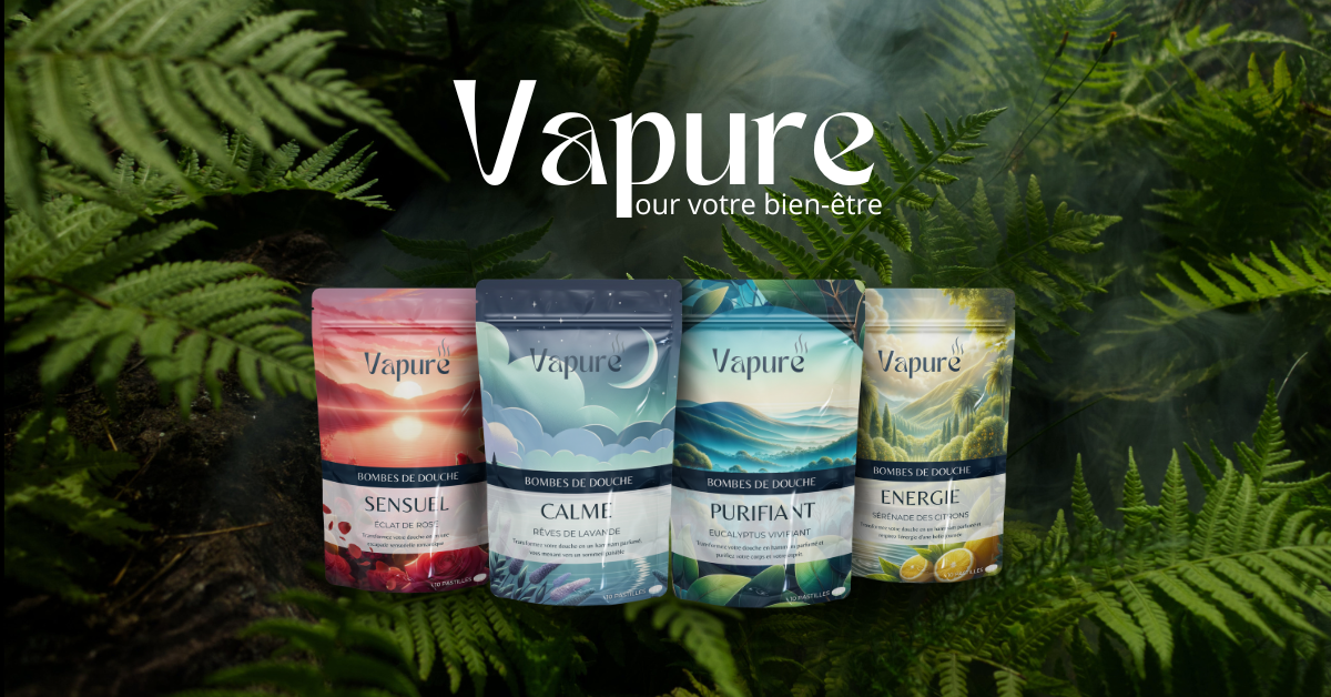 Vapure : N°1 des Bombes de Douche - Votre Spa Maison pour 1€